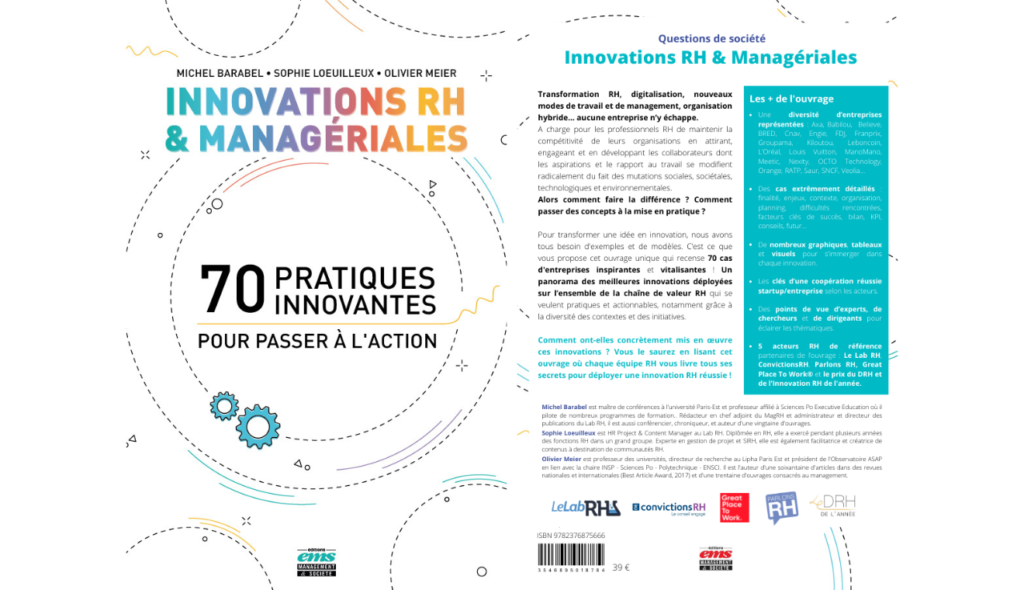 Sortie Du Nouvel Ouvrage Innovations Rh And Managériales 